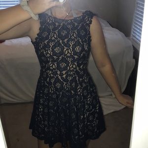 Navy lace dress